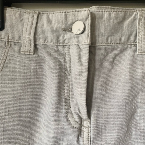 French Connection Gray Beige Mini Jean Skirt - Picture 4 of 8